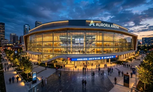 Sportarena under internationellt mästerskap